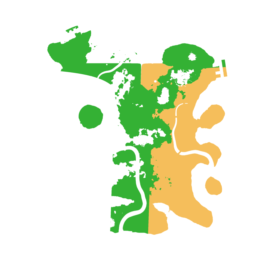 Biome Rust Map: Procedural Map, Size: 3000, Seed: 1696