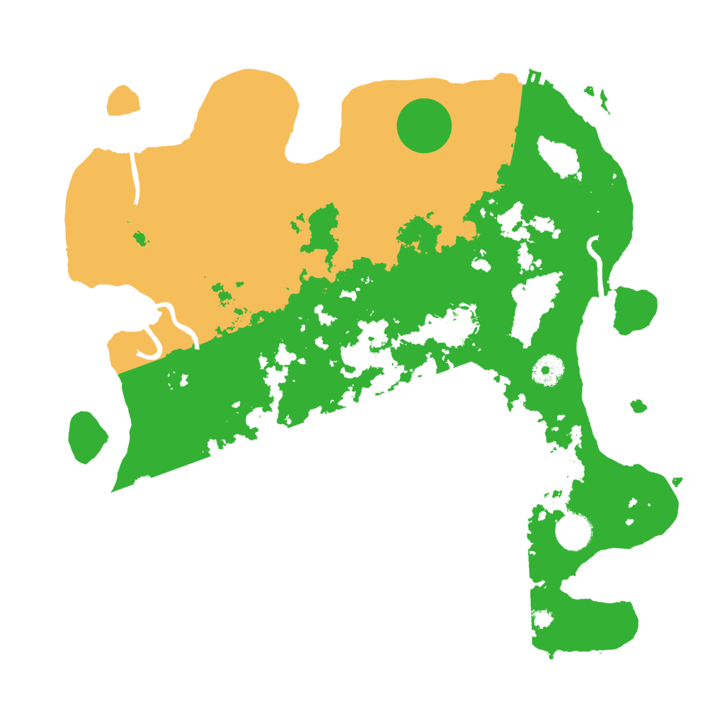 Biome Rust Map: Procedural Map, Size: 3500, Seed: 263267