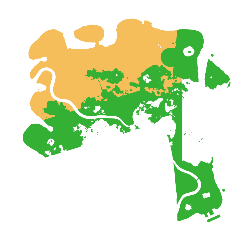 Biome Rust Map: Procedural Map, Size: 3525, Seed: 993459