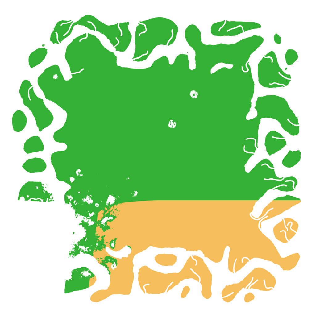 Biome Rust Map: Procedural Map, Size: 6000, Seed: 45378943