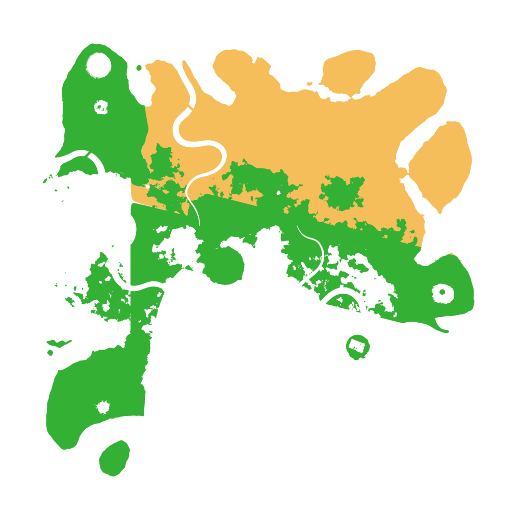 Biome Rust Map: Procedural Map, Size: 3700, Seed: 879198