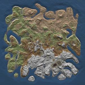 Thumbnail Rust Map: Procedural Map, Size: 4500, Seed: 654654, 15 Monuments