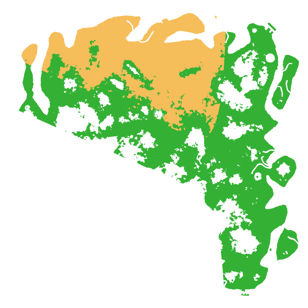 Biome Rust Map: Procedural Map, Size: 6000, Seed: 12390876