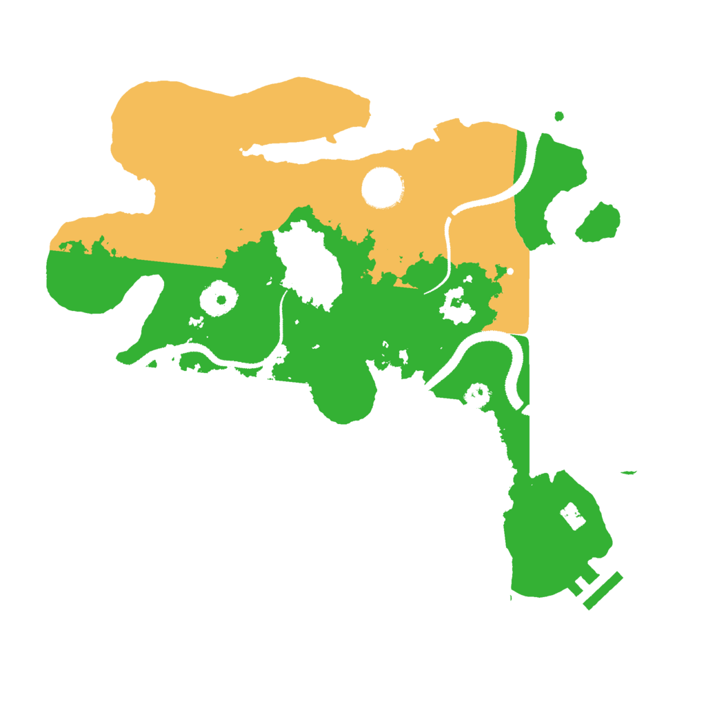 Biome Rust Map: Procedural Map, Size: 3000, Seed: 597345