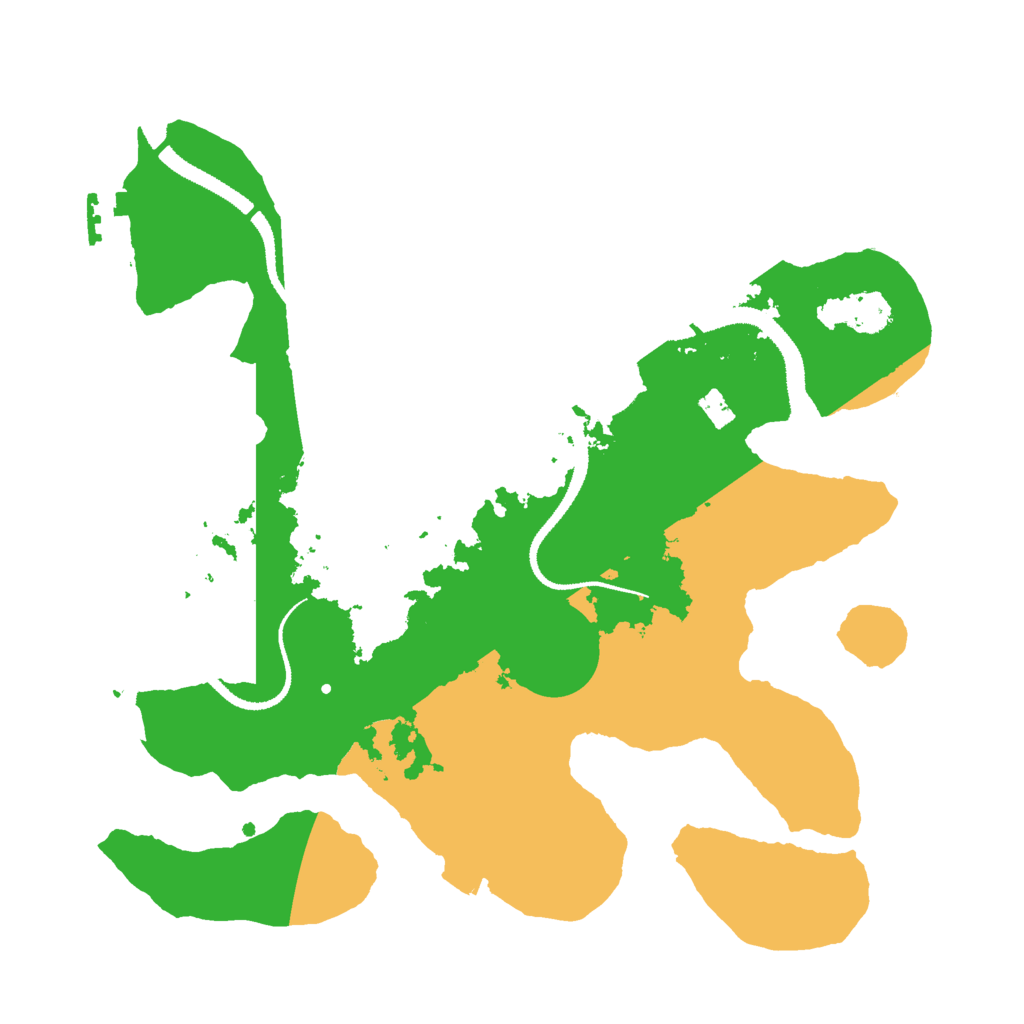 Biome Rust Map: Procedural Map, Size: 3000, Seed: 2534521