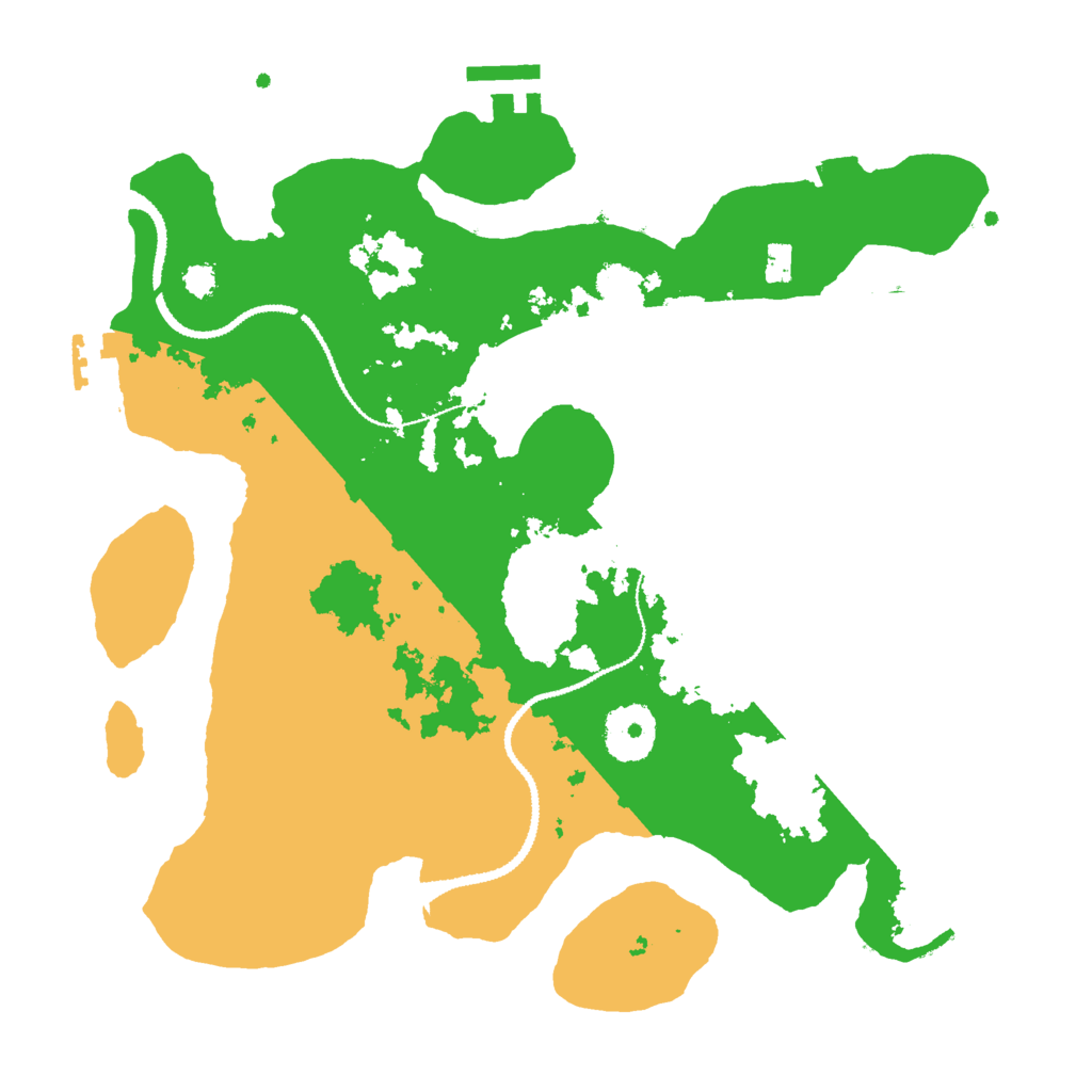 Biome Rust Map: Procedural Map, Size: 3000, Seed: 548279685