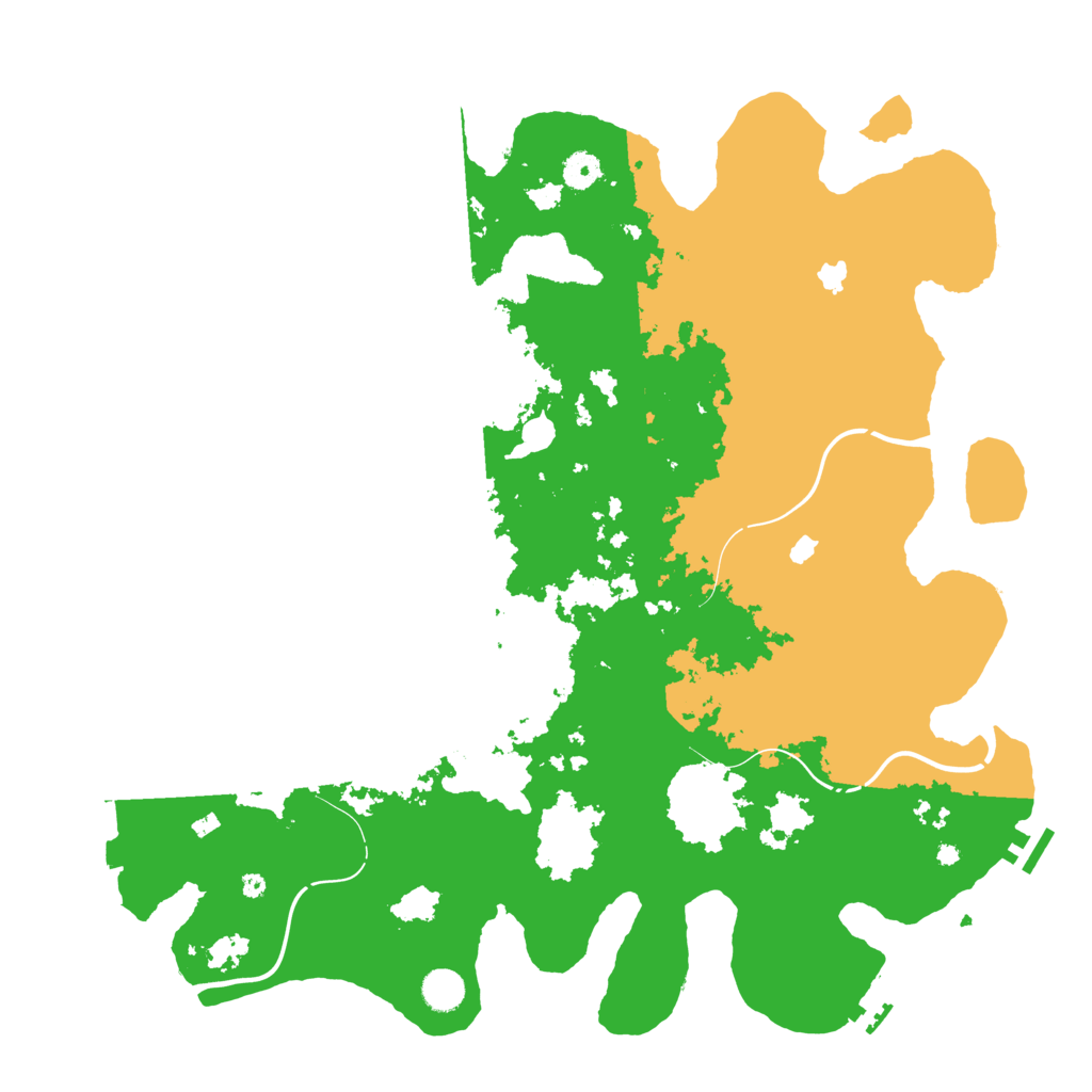 Biome Rust Map: Procedural Map, Size: 4500, Seed: 450546162