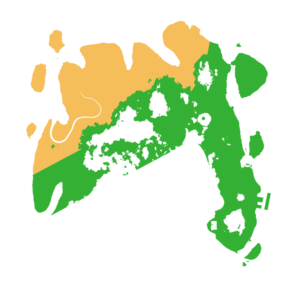 Biome Rust Map: Procedural Map, Size: 3500, Seed: 11346