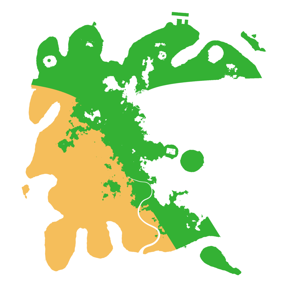 Biome Rust Map: Procedural Map, Size: 3500, Seed: 558316229