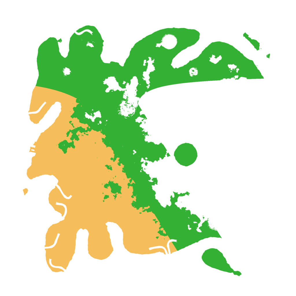 Biome Rust Map: Procedural Map, Size: 3500, Seed: 558316229