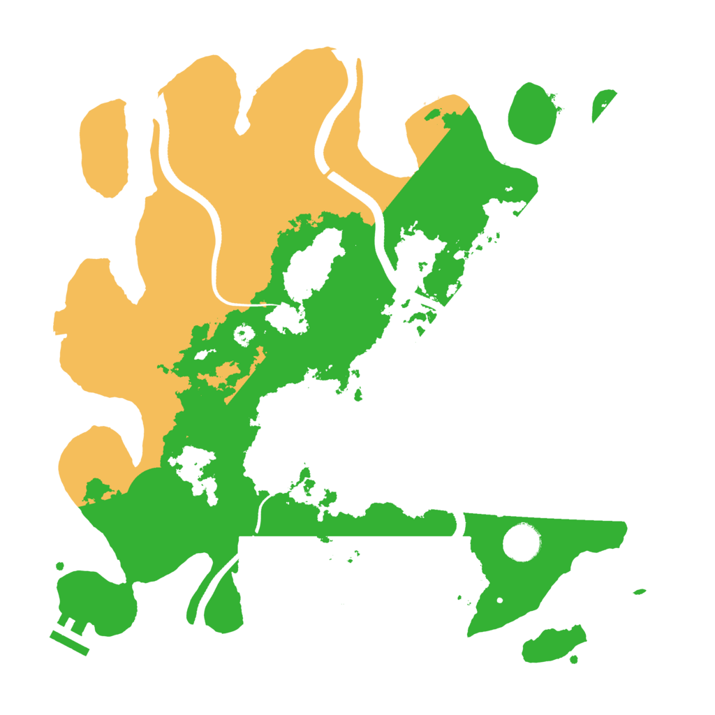 Biome Rust Map: Procedural Map, Size: 3500, Seed: 550833461