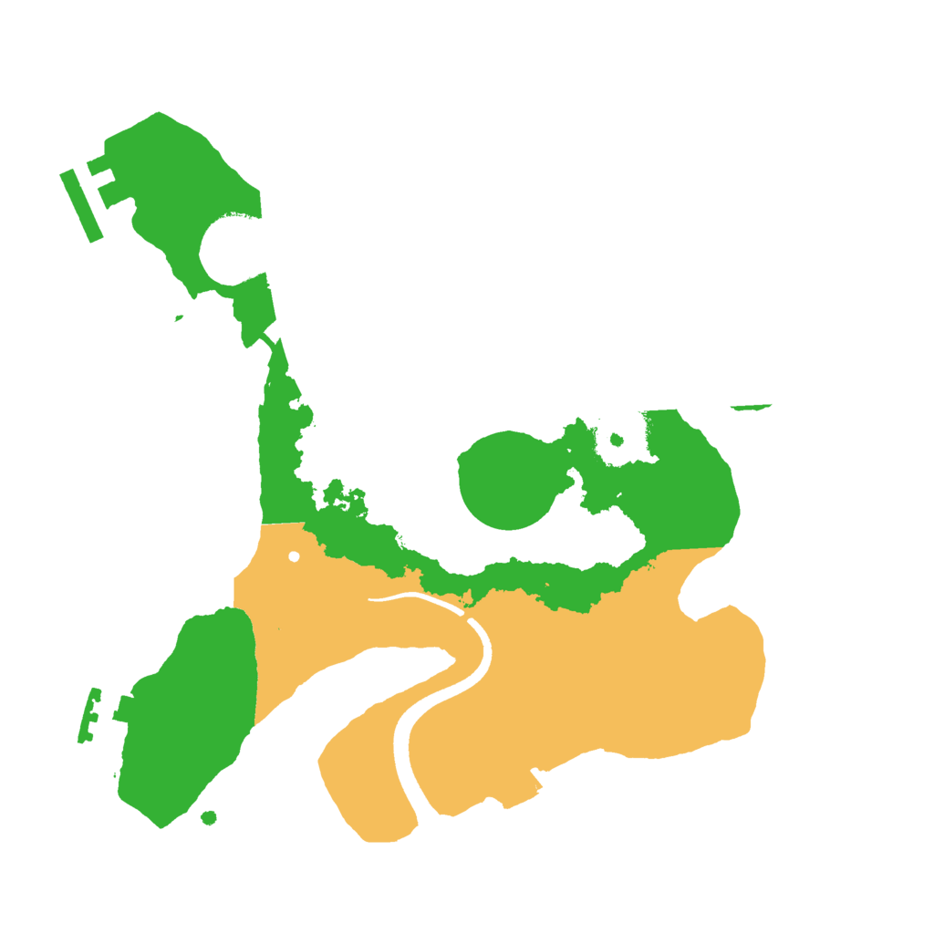 Biome Rust Map: Procedural Map, Size: 2500, Seed: 52190230