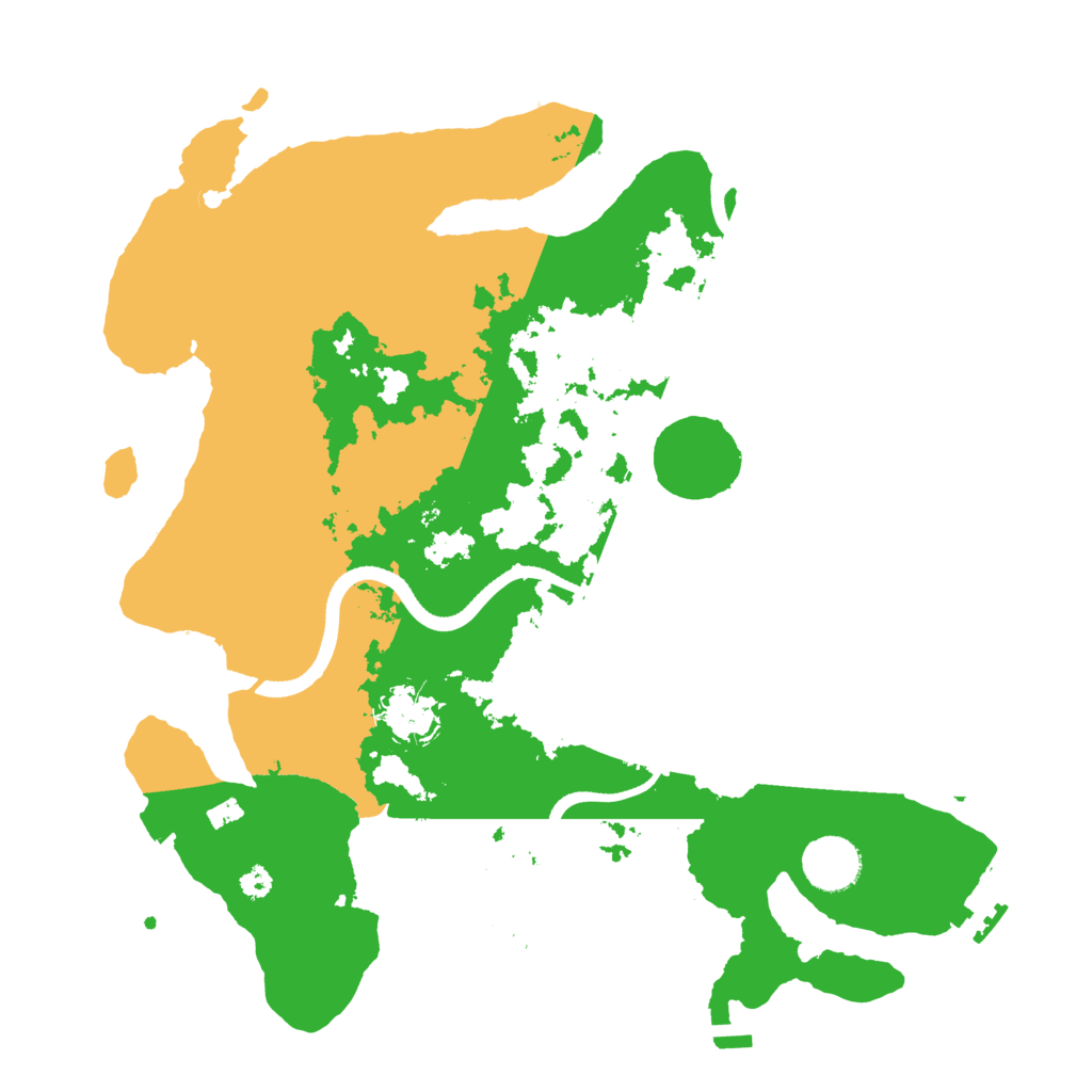 Biome Rust Map: Procedural Map, Size: 3500, Seed: 197483547