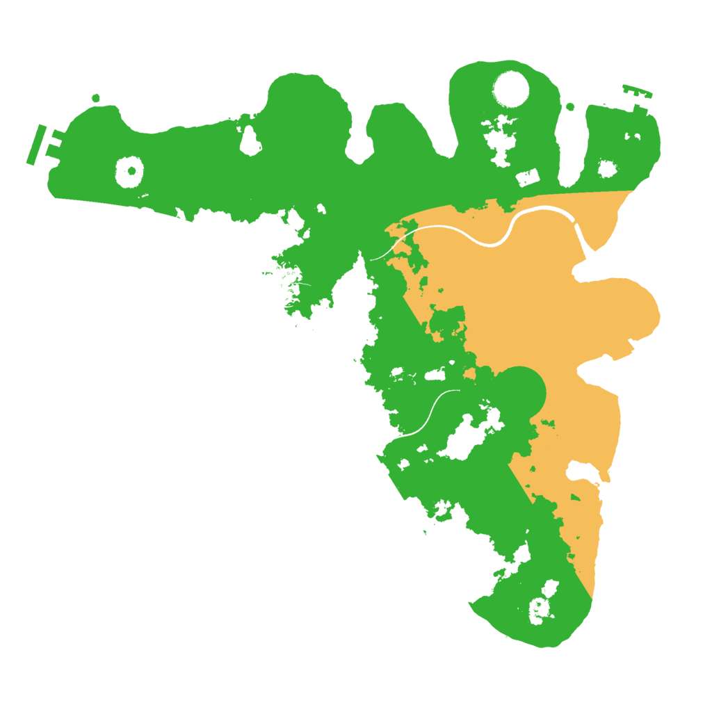 Biome Rust Map: Procedural Map, Size: 3500, Seed: 97785