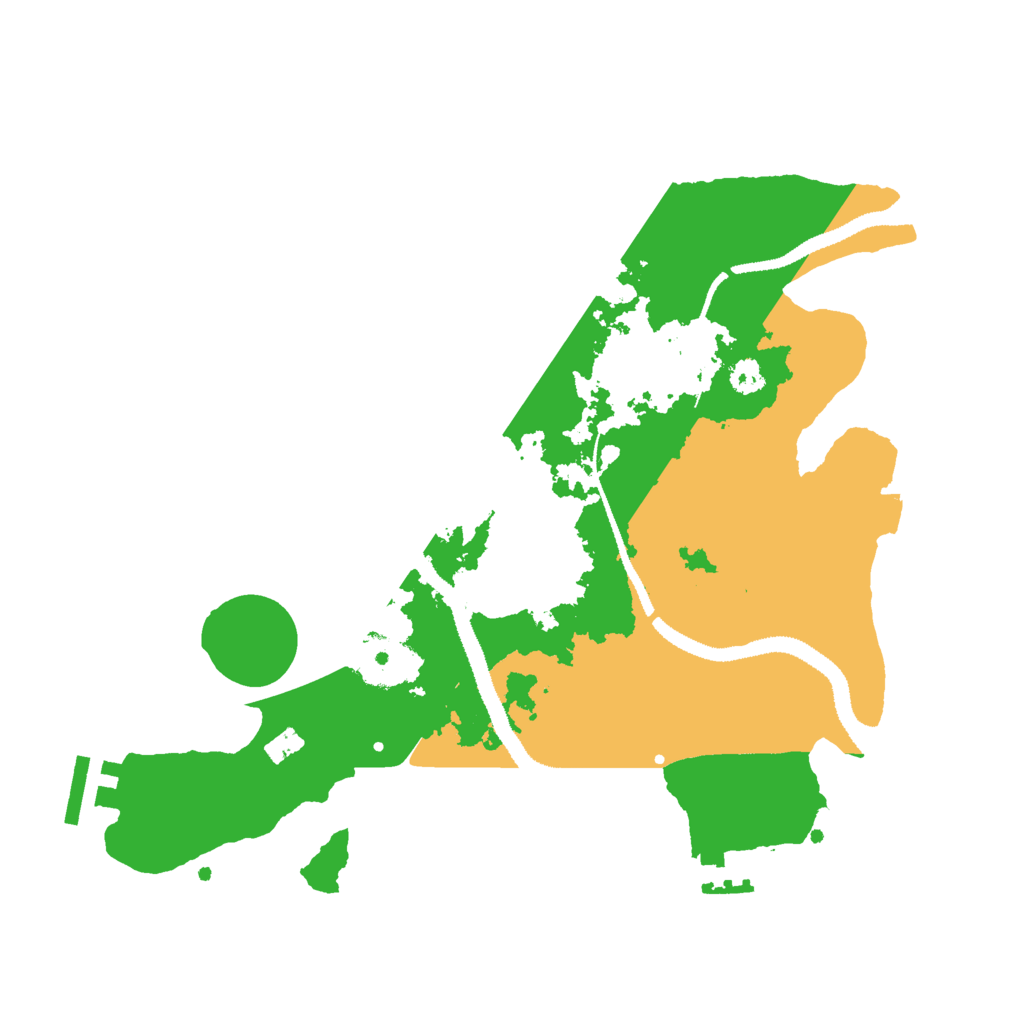 Biome Rust Map: Procedural Map, Size: 3000, Seed: 1116641502