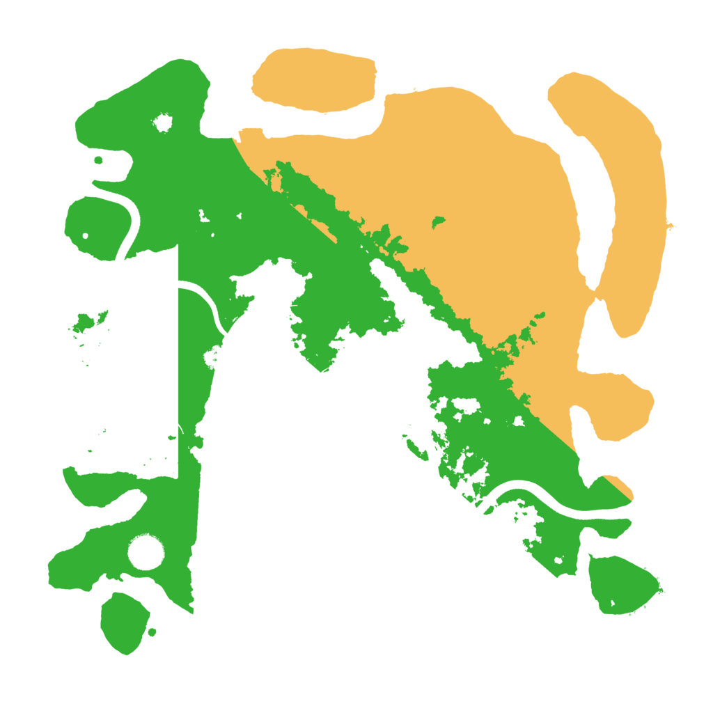 Biome Rust Map: Procedural Map, Size: 3500, Seed: 483475