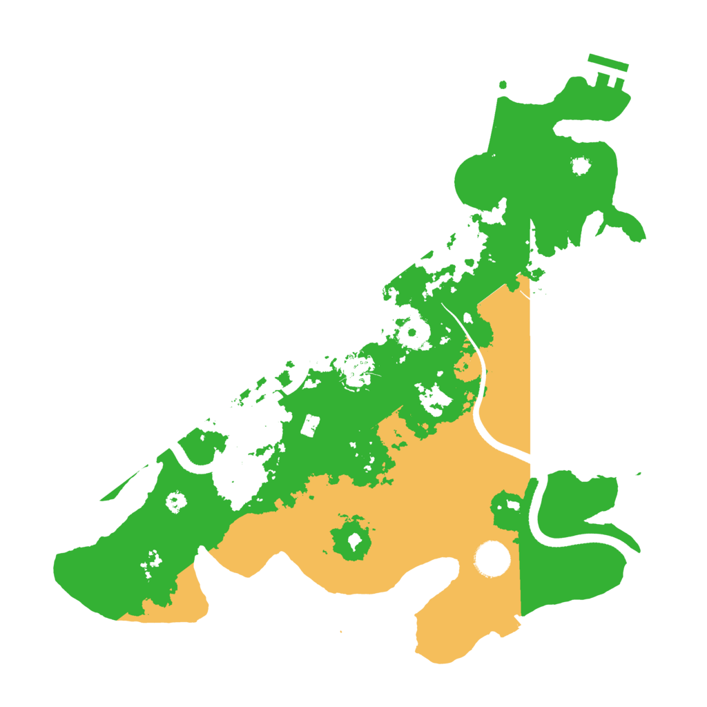 Biome Rust Map: Procedural Map, Size: 3500, Seed: 5202