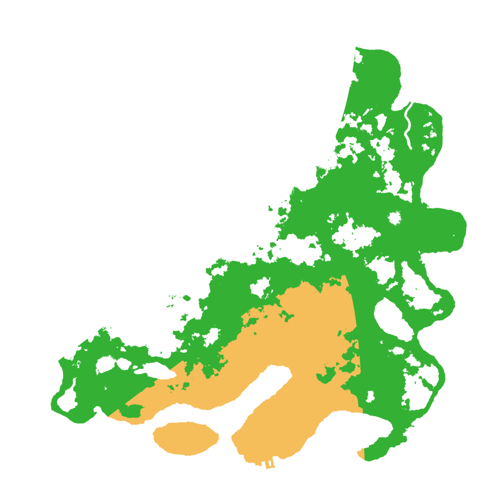 Biome Rust Map: Procedural Map, Size: 3500, Seed: 5202