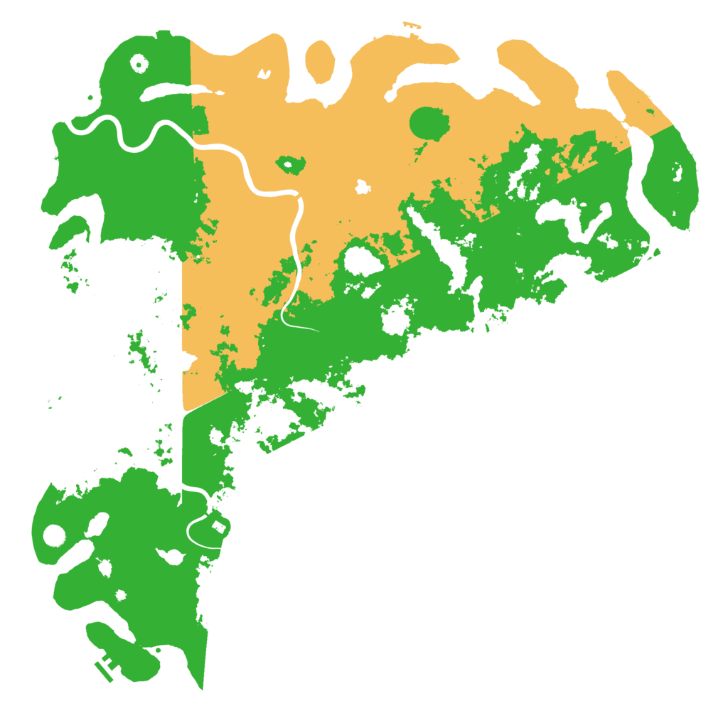 Biome Rust Map: Procedural Map, Size: 6000, Seed: 5050