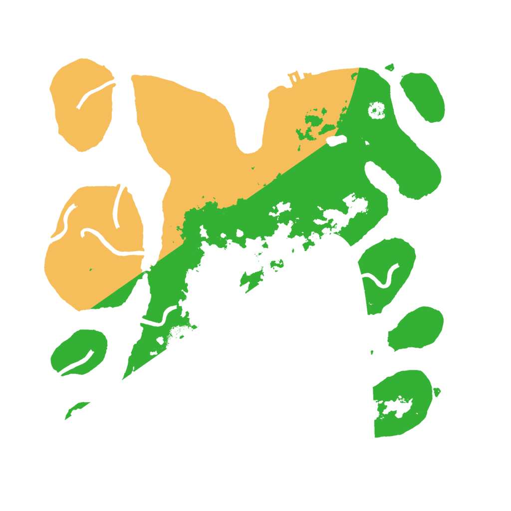 Biome Rust Map: Procedural Map, Size: 3000, Seed: 1199334401