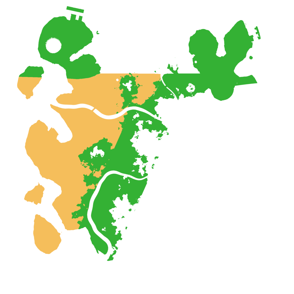Biome Rust Map: Procedural Map, Size: 3400, Seed: 500500