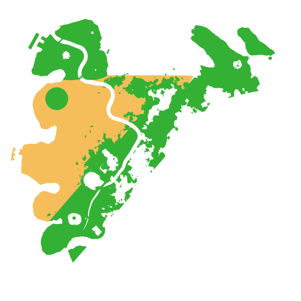 Biome Rust Map: Procedural Map, Size: 3500, Seed: 528706827