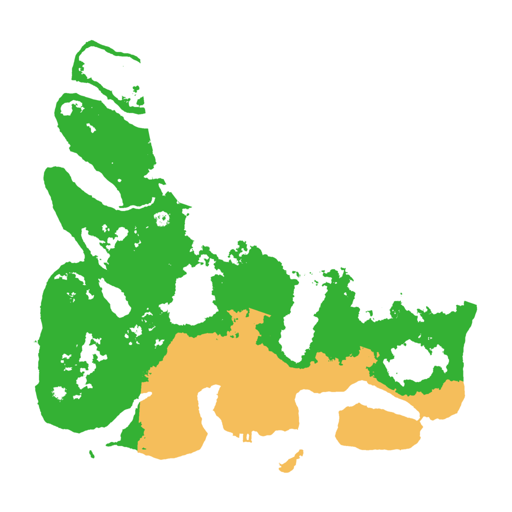 Biome Rust Map: Procedural Map, Size: 3500, Seed: 517