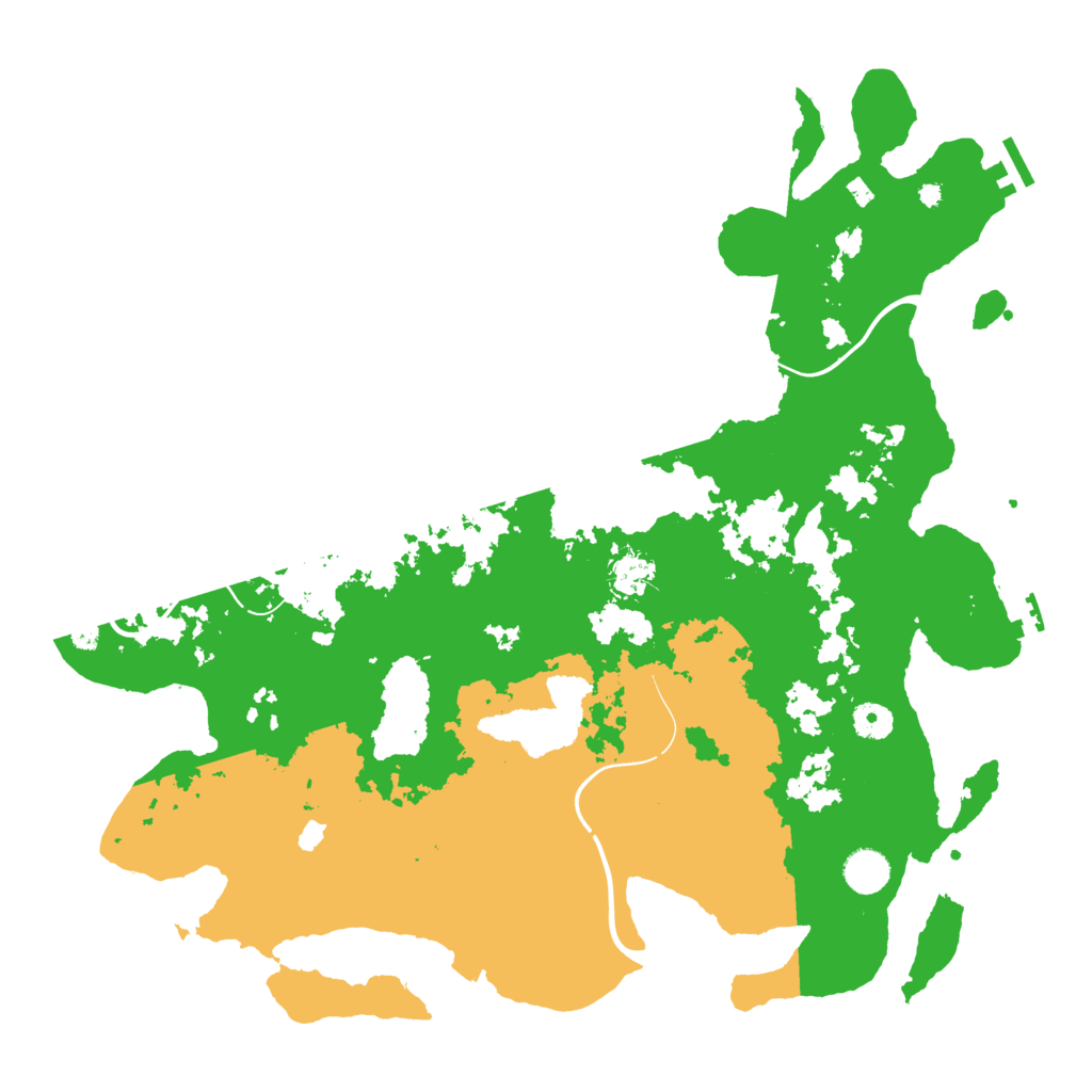 Biome Rust Map: Procedural Map, Size: 4250, Seed: 9396