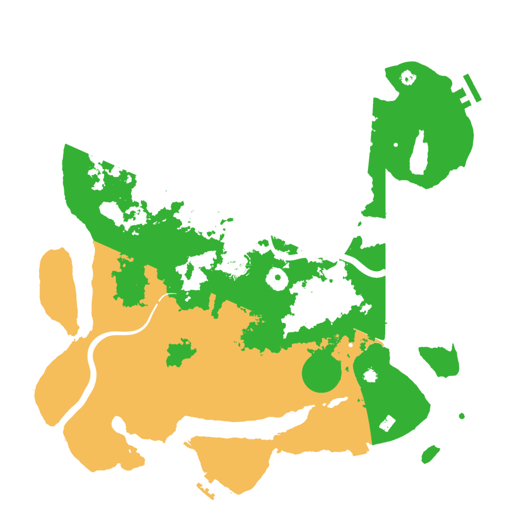 Biome Rust Map: Procedural Map, Size: 3500, Seed: 2131656742