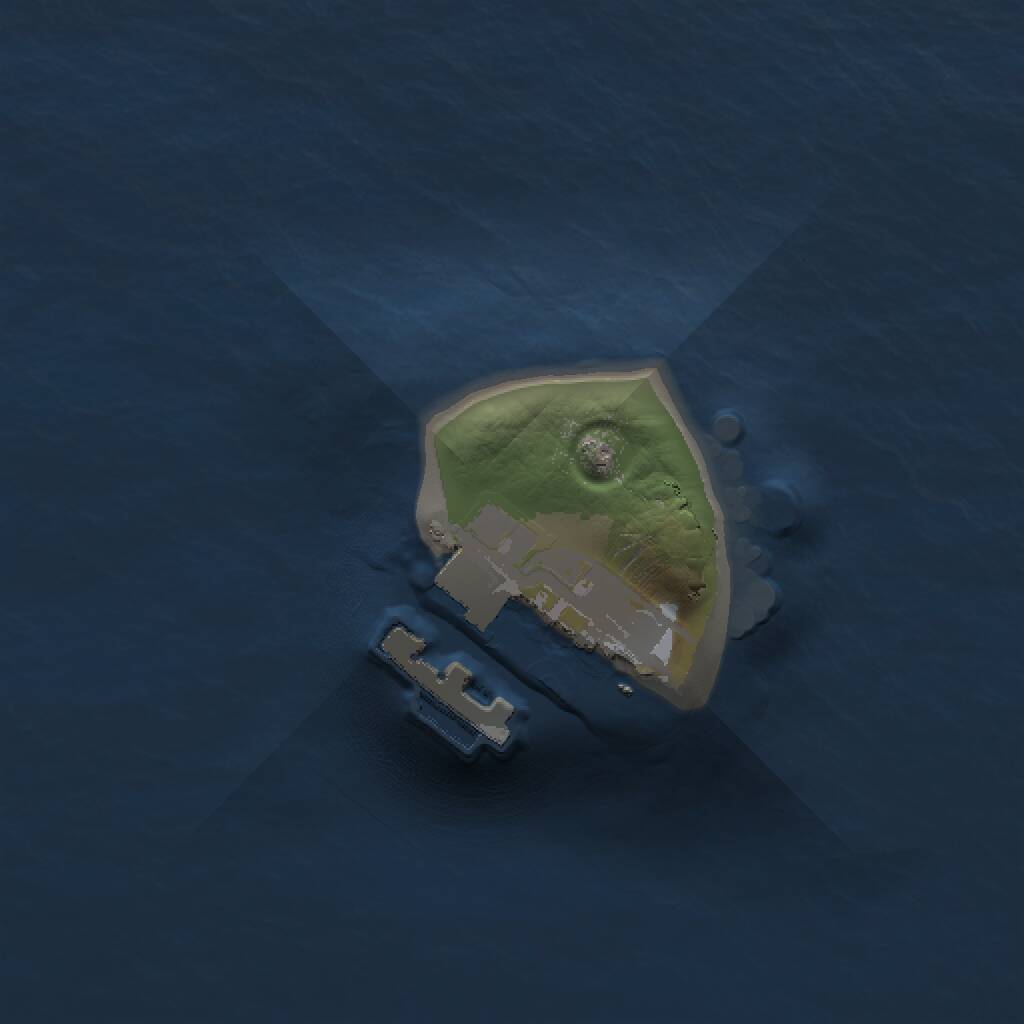 Rust Map: Procedural Map, Size: 1000, Seed: 304, 2 Monuments