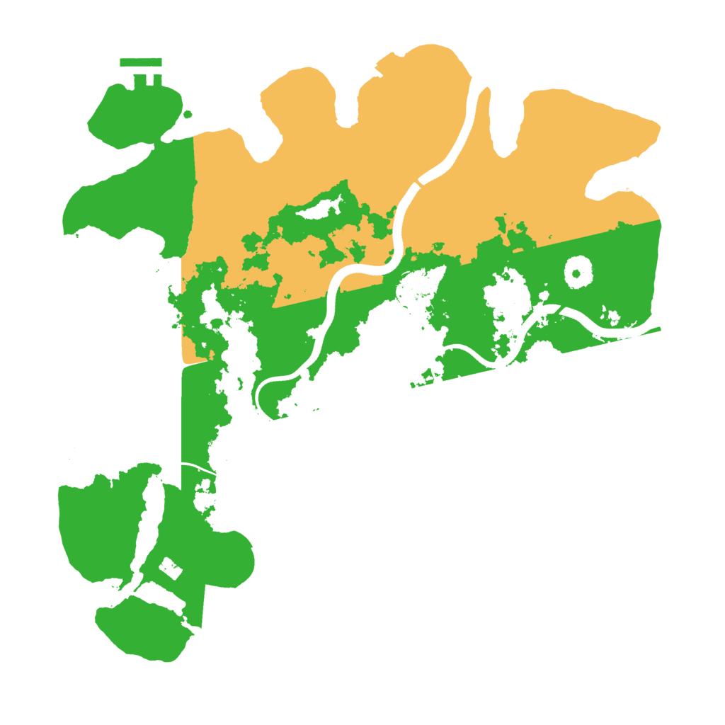 Biome Rust Map: Procedural Map, Size: 3500, Seed: 626723