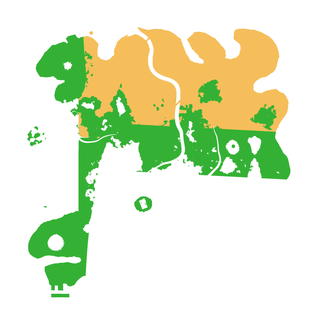 Biome Rust Map: Procedural Map, Size: 3500, Seed: 124342