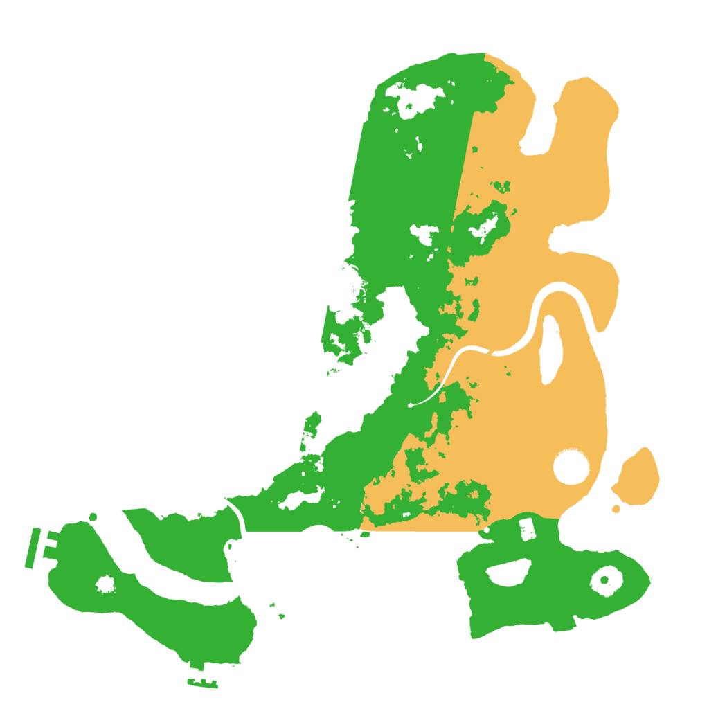 Biome Rust Map: Procedural Map, Size: 3500, Seed: 6933