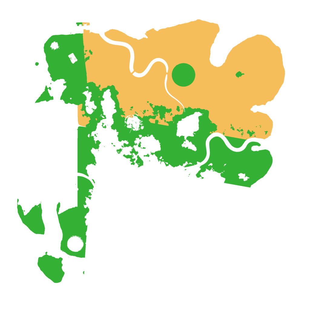 Biome Rust Map: Procedural Map, Size: 3500, Seed: 45678936
