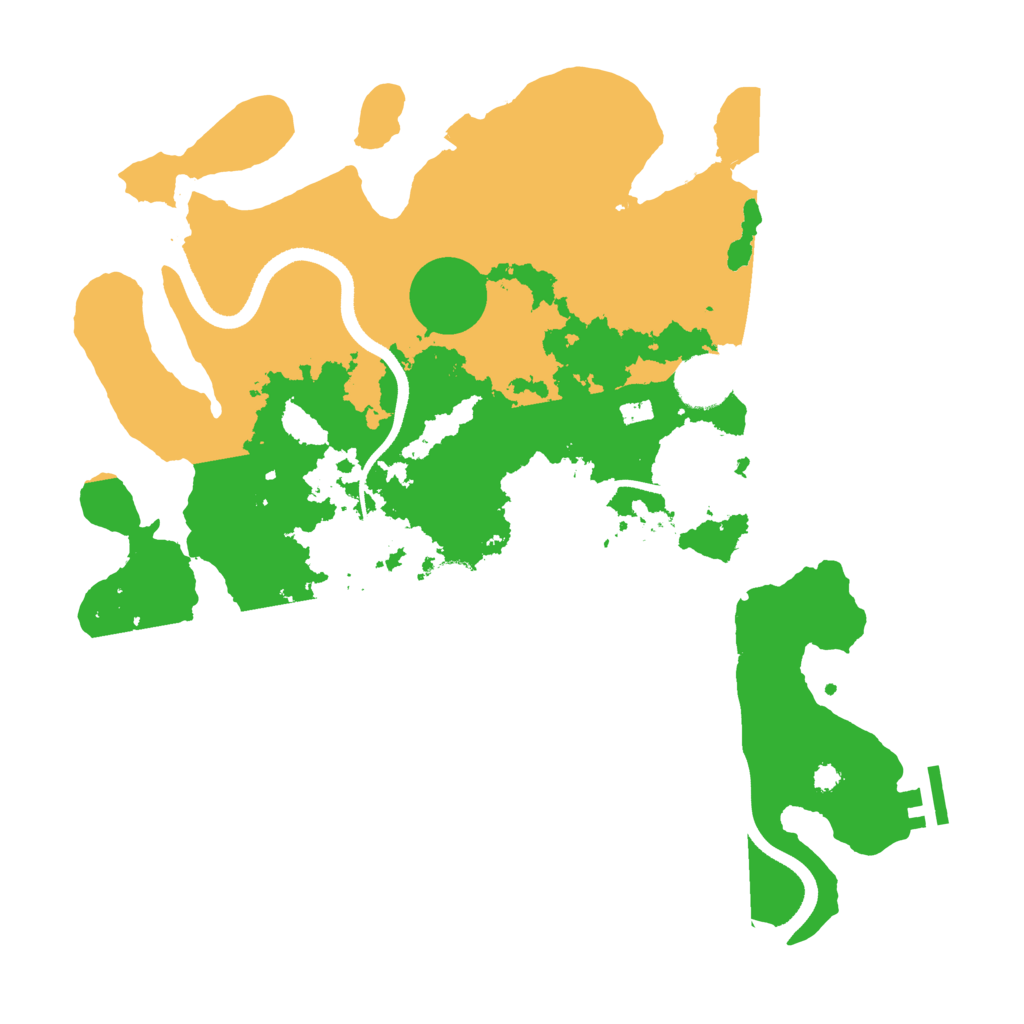 Biome Rust Map: Procedural Map, Size: 3500, Seed: 923440373