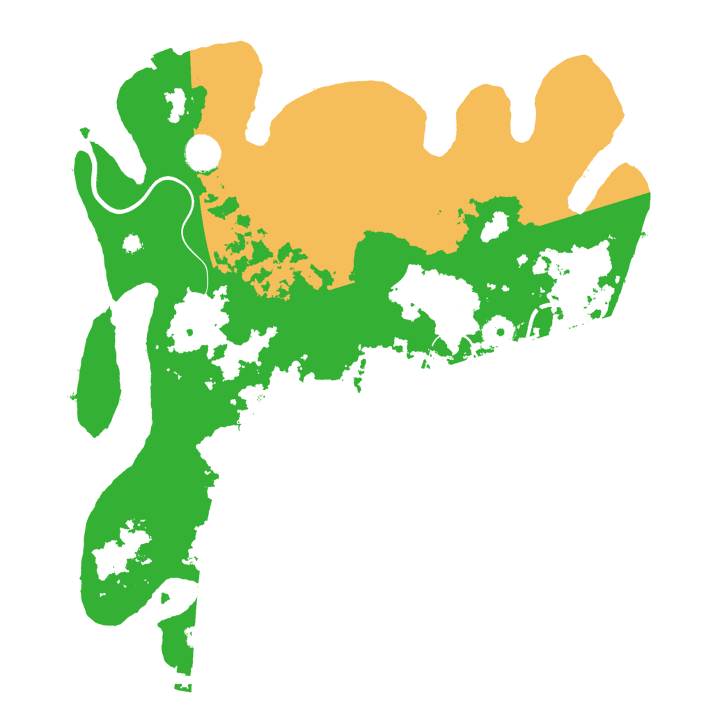 Biome Rust Map: Procedural Map, Size: 3500, Seed: 61242