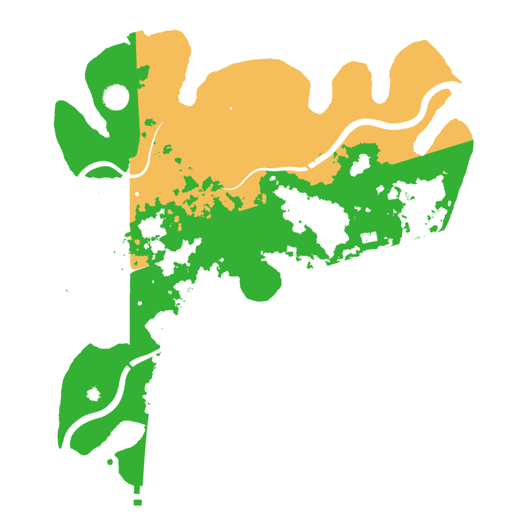 Biome Rust Map: Procedural Map, Size: 3500, Seed: 61242