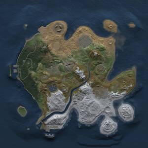 Thumbnail Rust Map: Procedural Map, Size: 2600, Seed: 50000, 14 Monuments