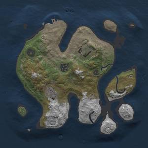 Thumbnail Rust Map: Procedural Map, Size: 2600, Seed: 50000, 7 Monuments