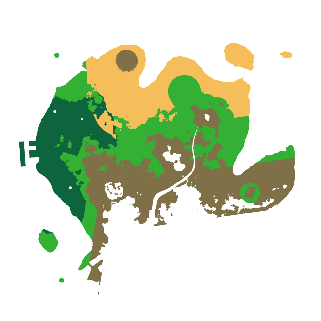 Biome Rust Map: Procedural Map, Size: 2600, Seed: 50000