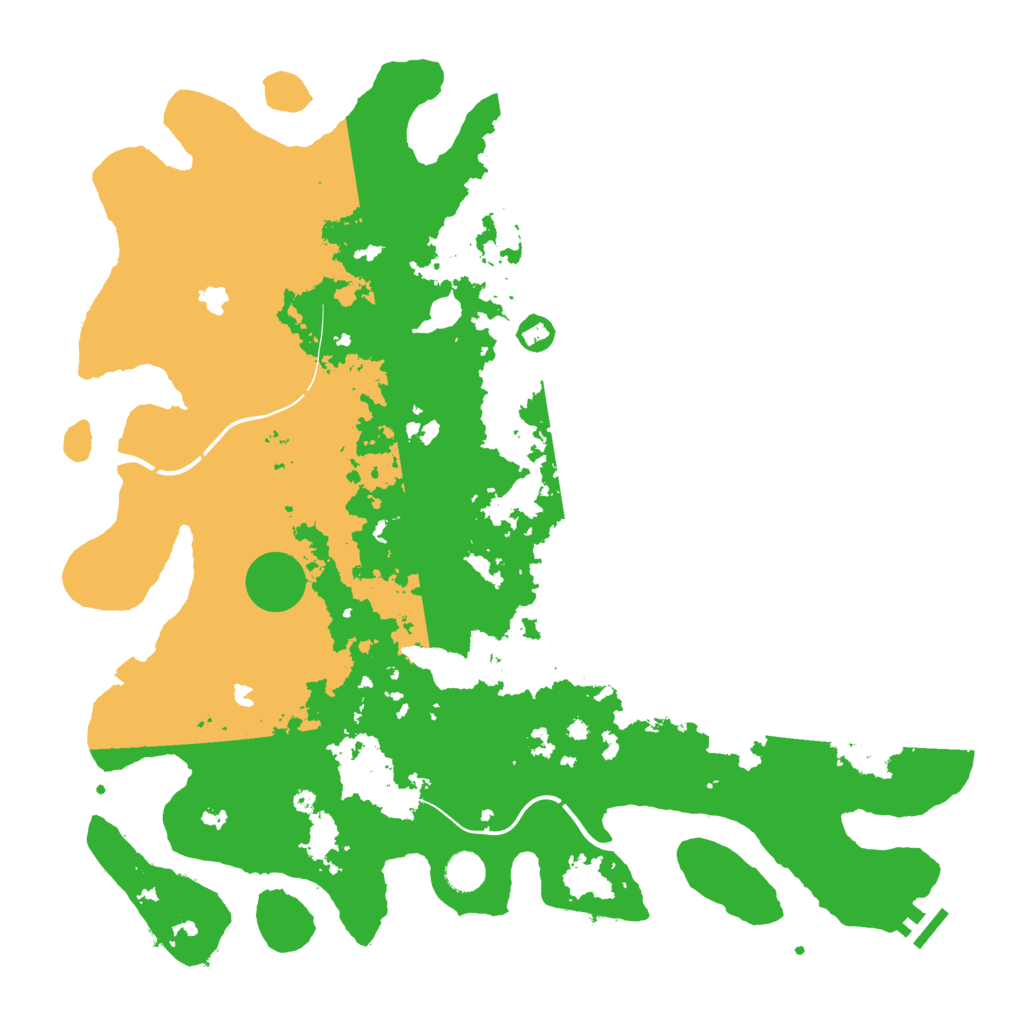 Biome Rust Map: Procedural Map, Size: 4500, Seed: 575300