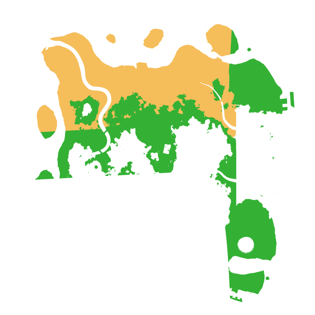 Biome Rust Map: Procedural Map, Size: 3500, Seed: 71449175