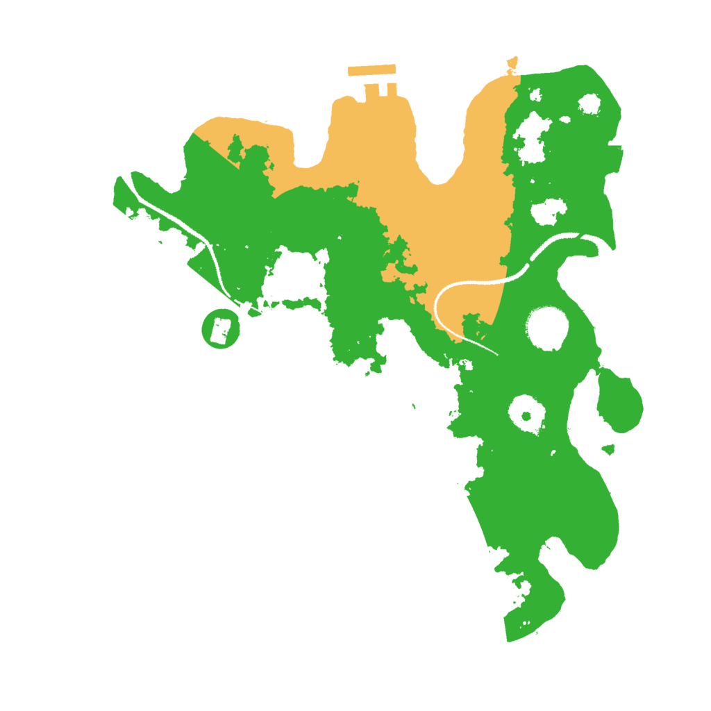 Biome Rust Map: Procedural Map, Size: 3000, Seed: 52307242