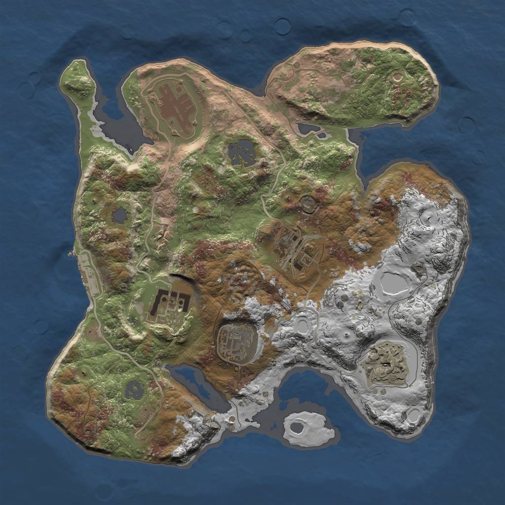 Rust Map: Procedural Map, Size: 2700, Seed: 111, 11 Monuments