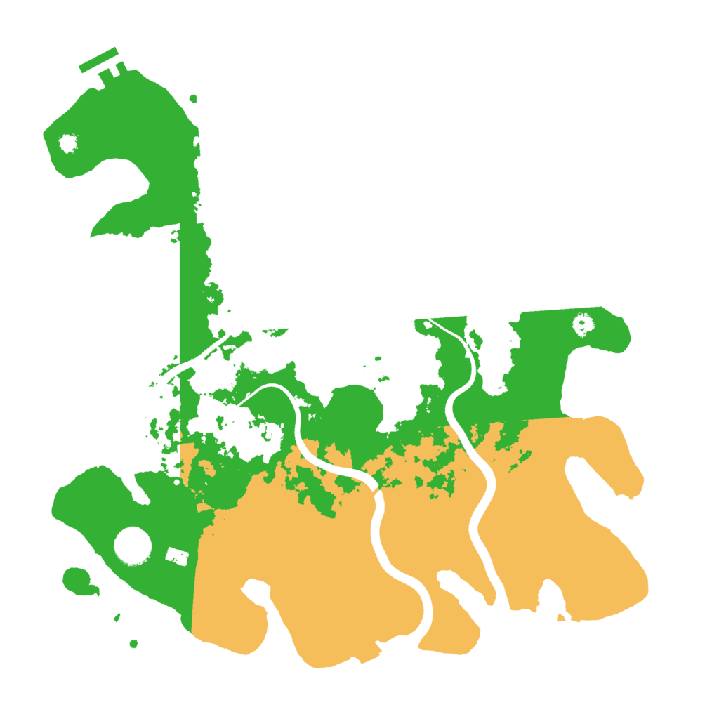 Biome Rust Map: Procedural Map, Size: 3500, Seed: 2086777477