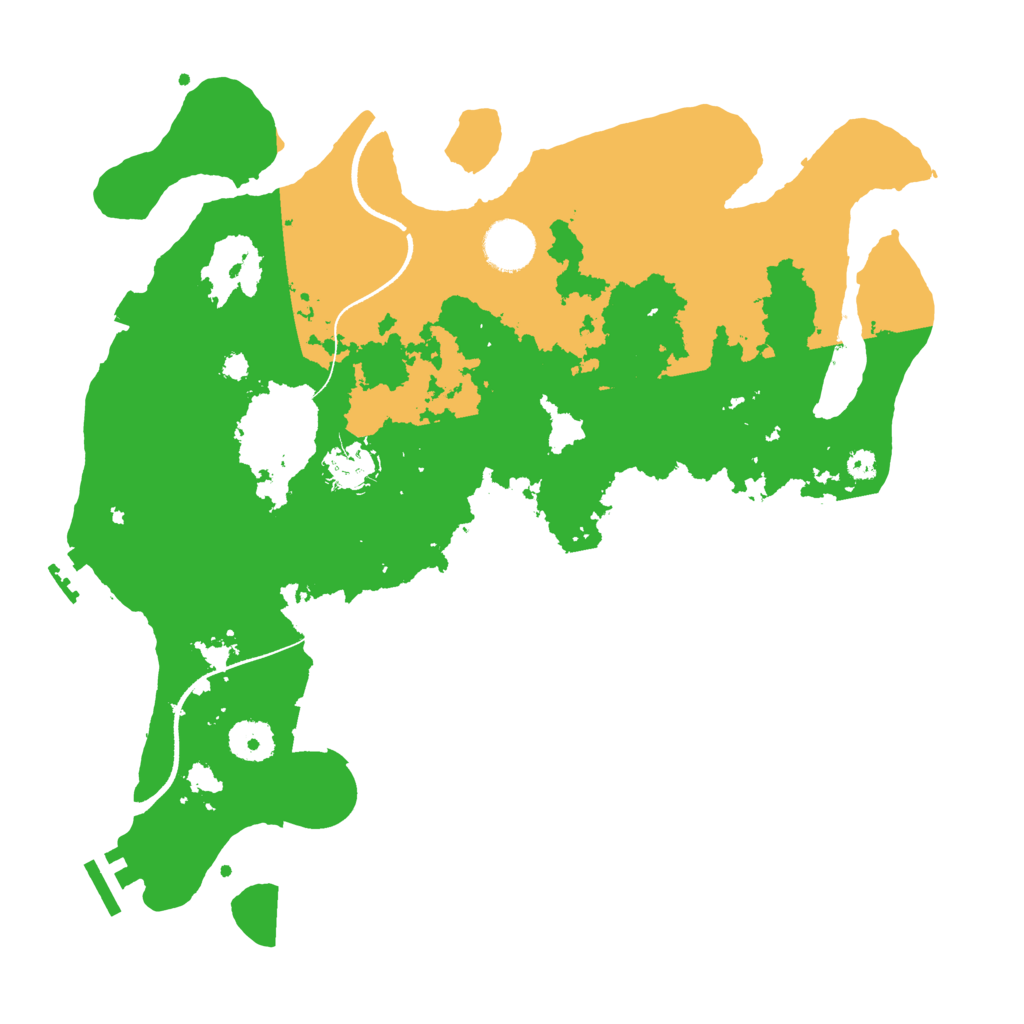 Biome Rust Map: Procedural Map, Size: 3500, Seed: 105934394