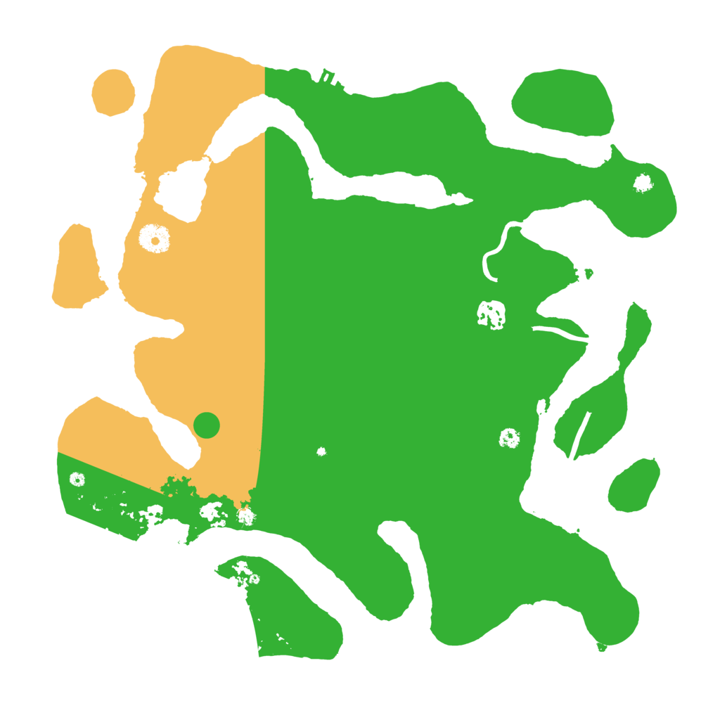 Biome Rust Map: Procedural Map, Size: 3600, Seed: 555409410