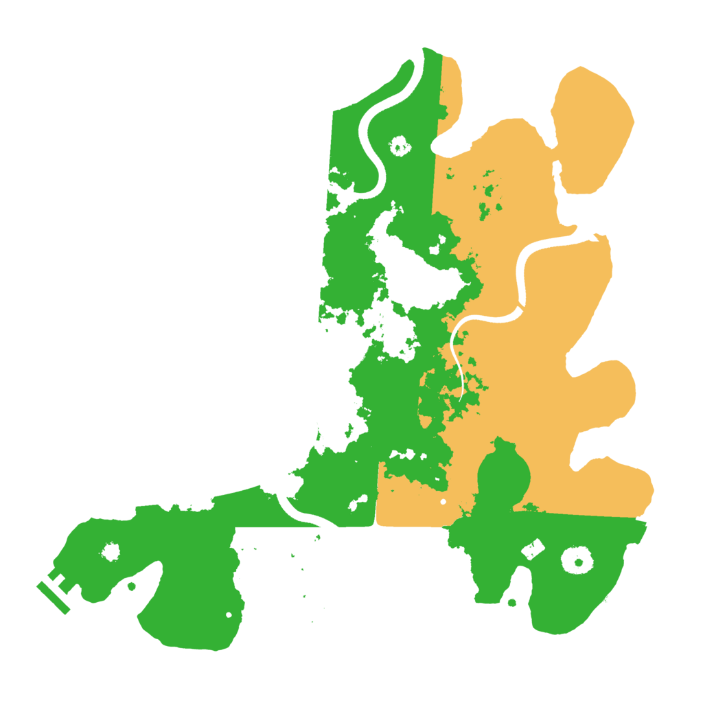 Biome Rust Map: Procedural Map, Size: 3500, Seed: 346993