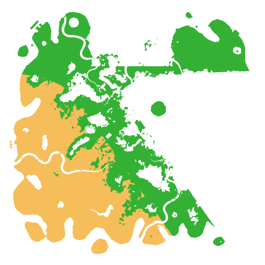 Biome Rust Map: Procedural Map, Size: 5000, Seed: 644230917
