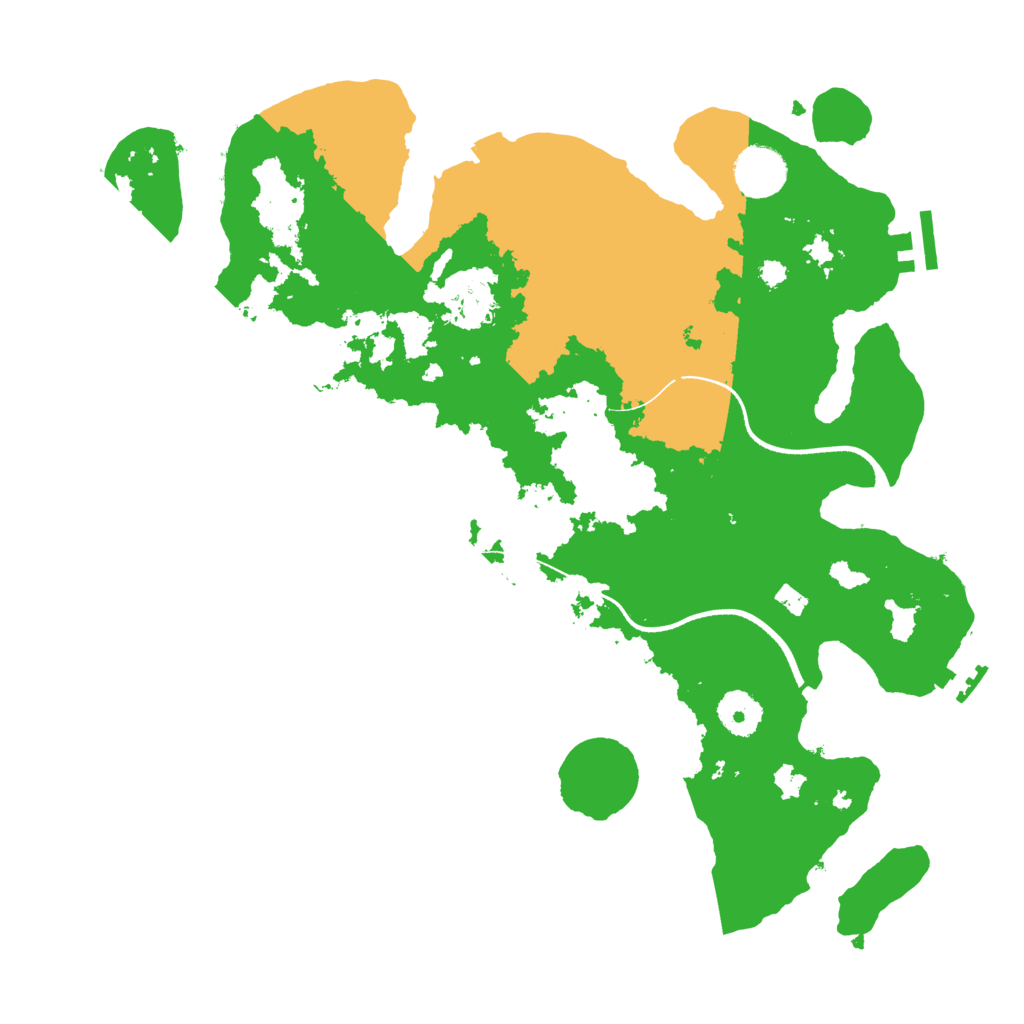 Biome Rust Map: Procedural Map, Size: 3500, Seed: 844319571